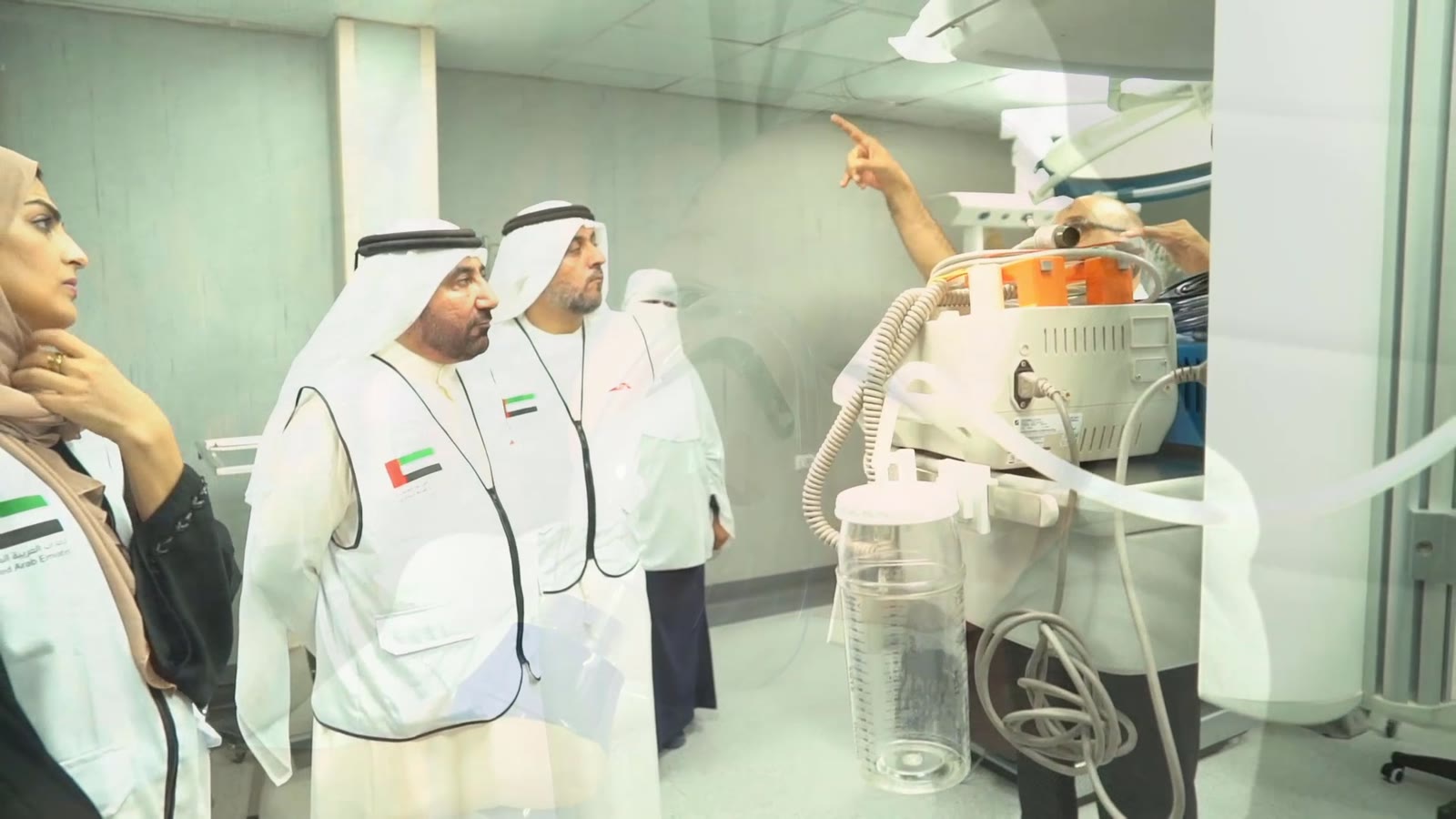 International supporters visiting Ayesh Hospital