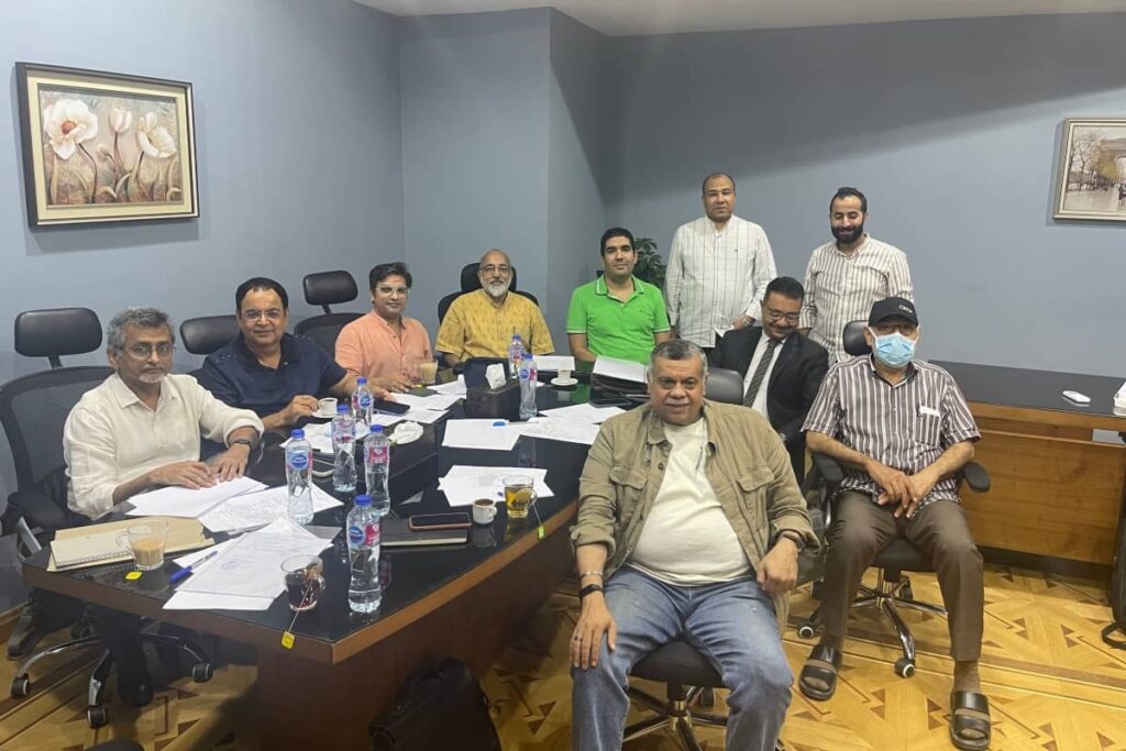 Ayesh Hospital team meeting with architectural design partners